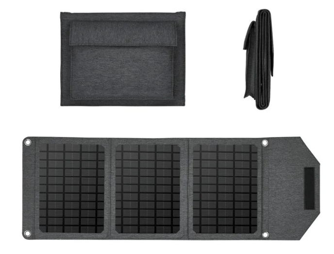 UB Geanta portabila cu 3 panouri solare cu functie de incarcare directa